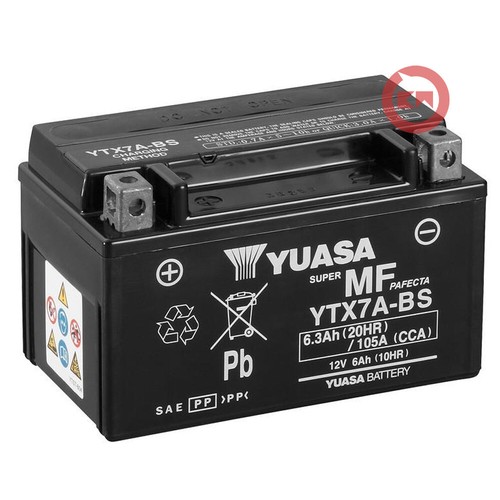 Yuasa ytx7a battery - ytx7a-bs, 6ah