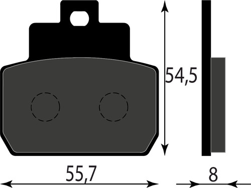 Rear brake pad 647400 piaggio - brake,