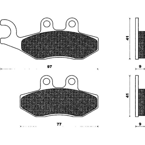 Pair brake pads - pair, of